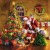 Serwetka 33x33cm - Gifts under Christmas tree Mikołaj choinka #2