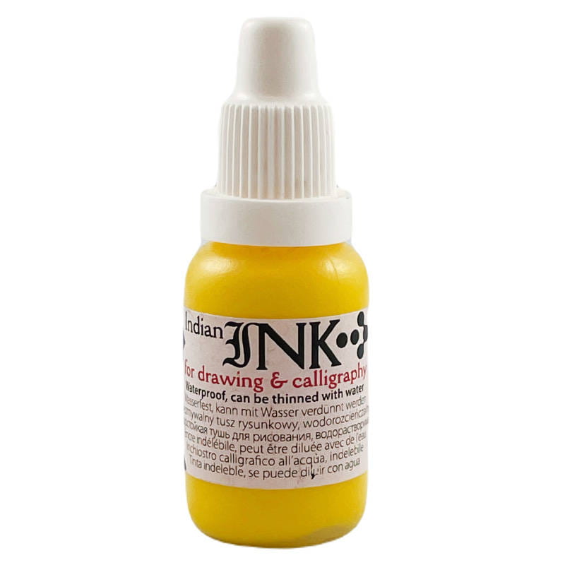 Tusz rysunkowy Renesans 20ml - żółty #1
