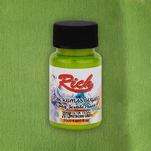Farba akrylowa do tkanin 50ml pistacjowa zieleń #2