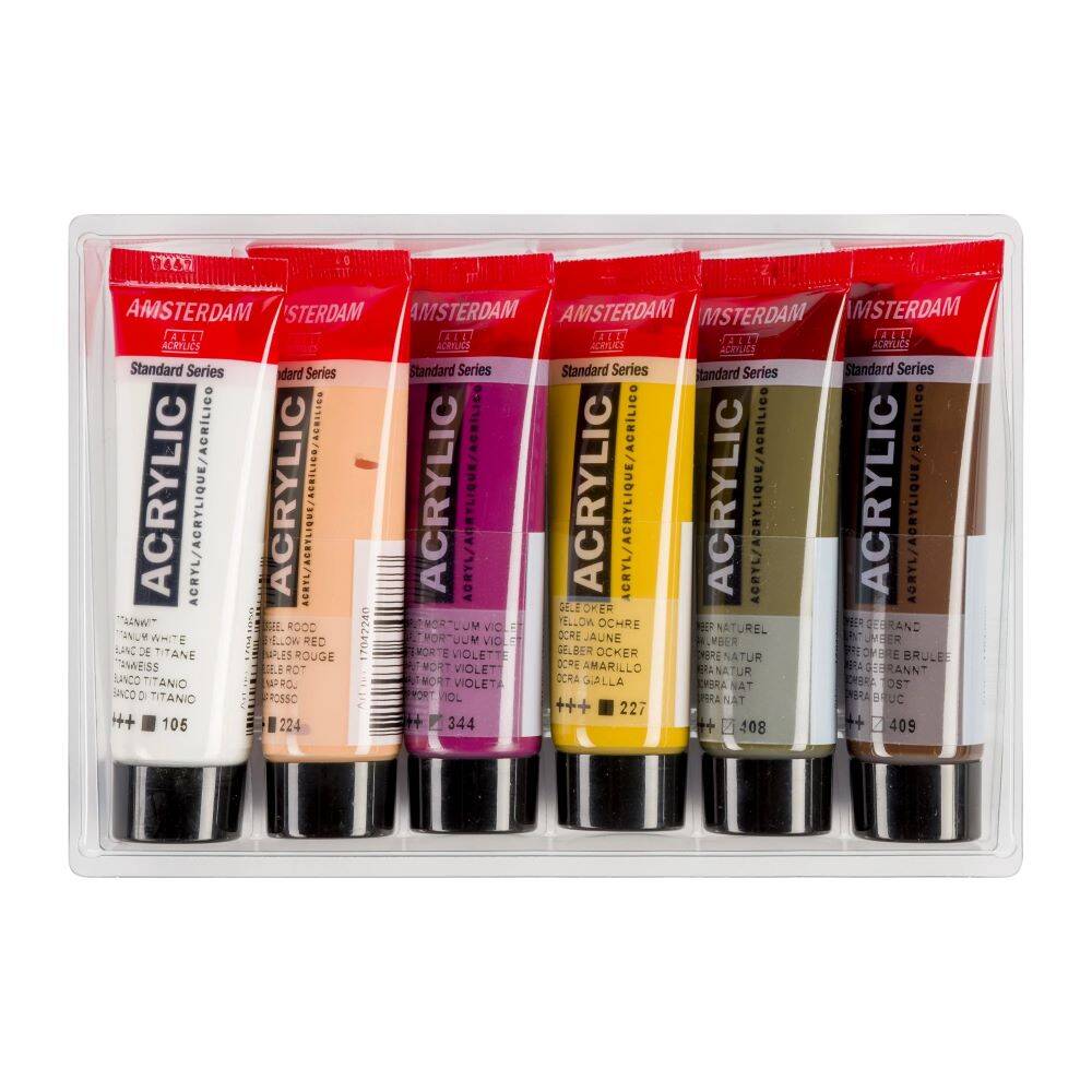 Zestaw farb akrylowych Portrait Amsterdam 6x20ml  #4
