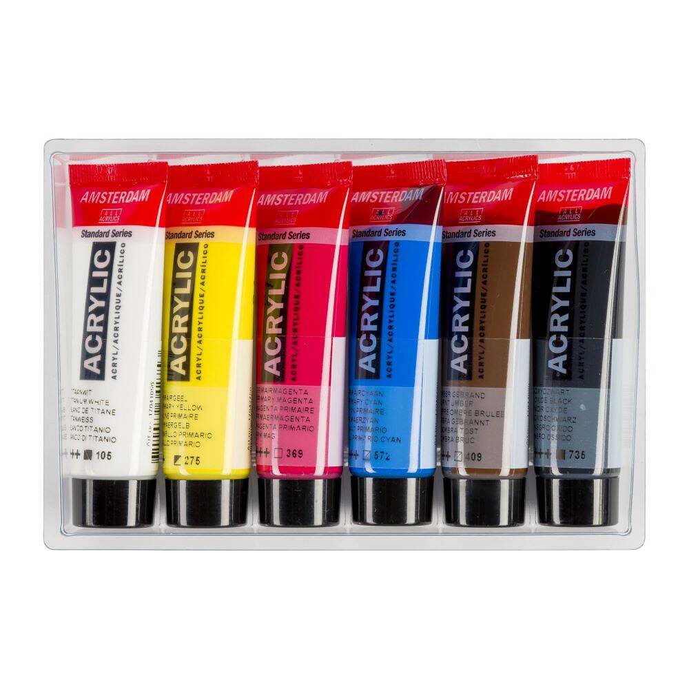 Zestaw farb akrylowych Primary Amsterdam 6x20ml  #3