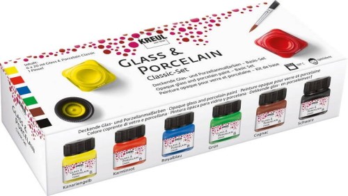 Farby do szkła i porcelany Kreul 6x20ml - Classic #1