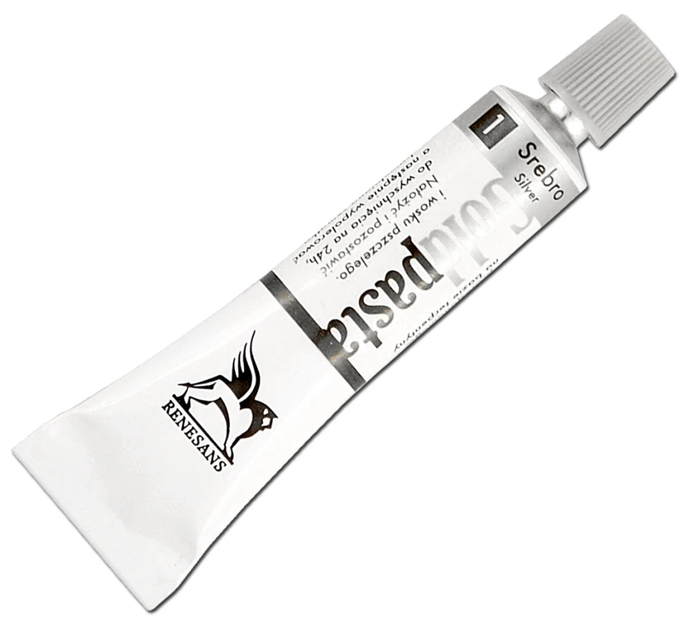 Pasta pozłotnicza - 20 ml - Renesans - srebrna 1 #1