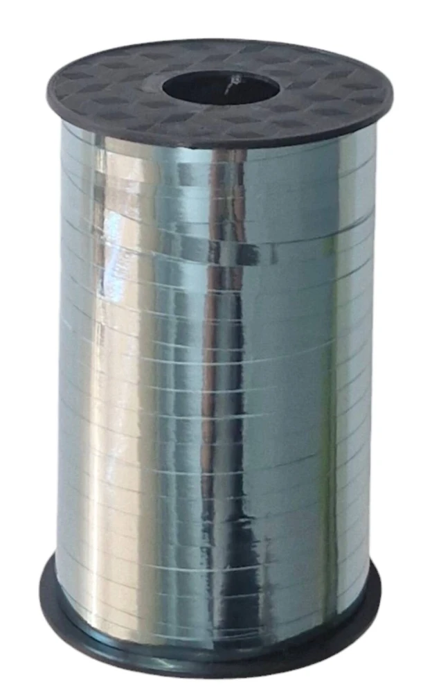 Wstążka świąteczna metalizowana do pakowania 5mm - 225m turkusowa #1