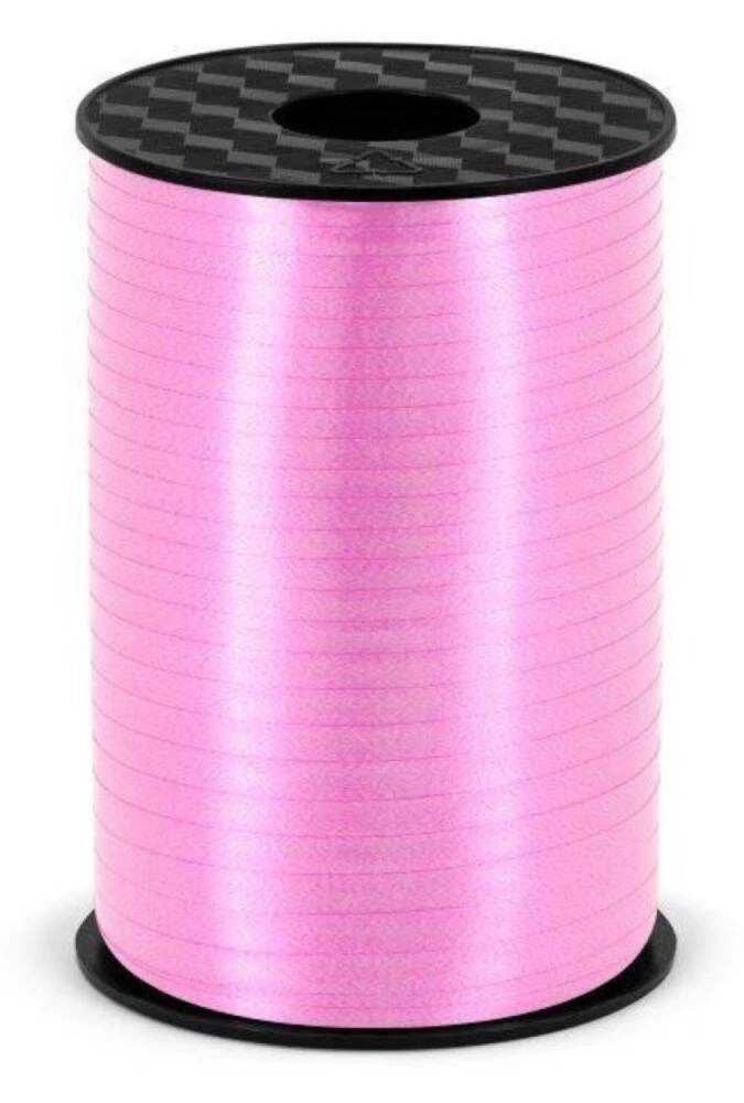 Wstążka świąteczna do pakowania 5mm - 225m jasna różowa #1