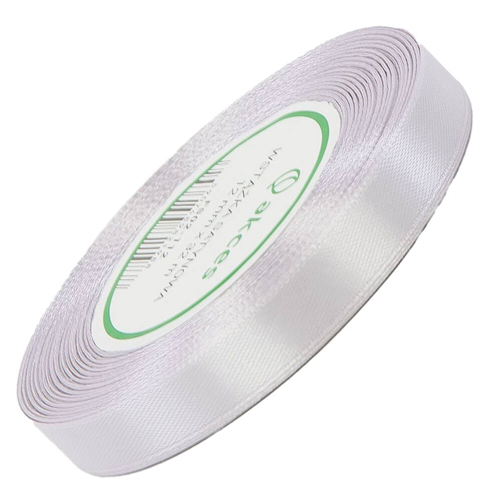 Wstążka satynowa złamana biel 12mm - 32mb #1