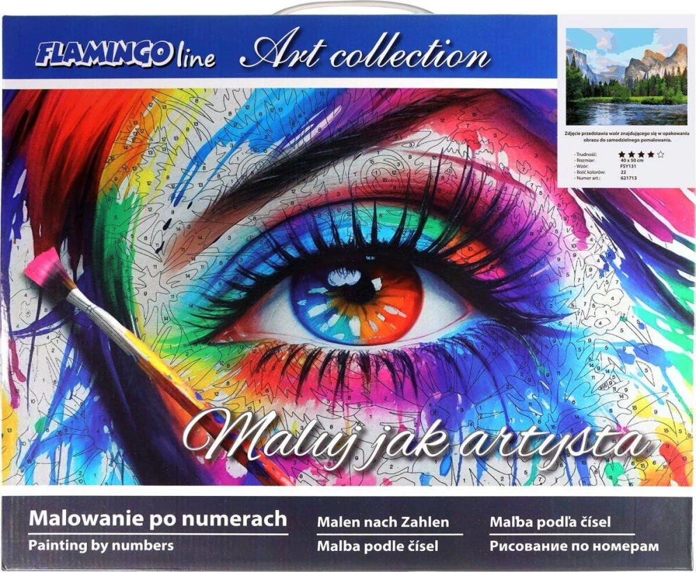 Malowanie po numerach 40x50cm Park narodowy - Zestaw na ramie #4