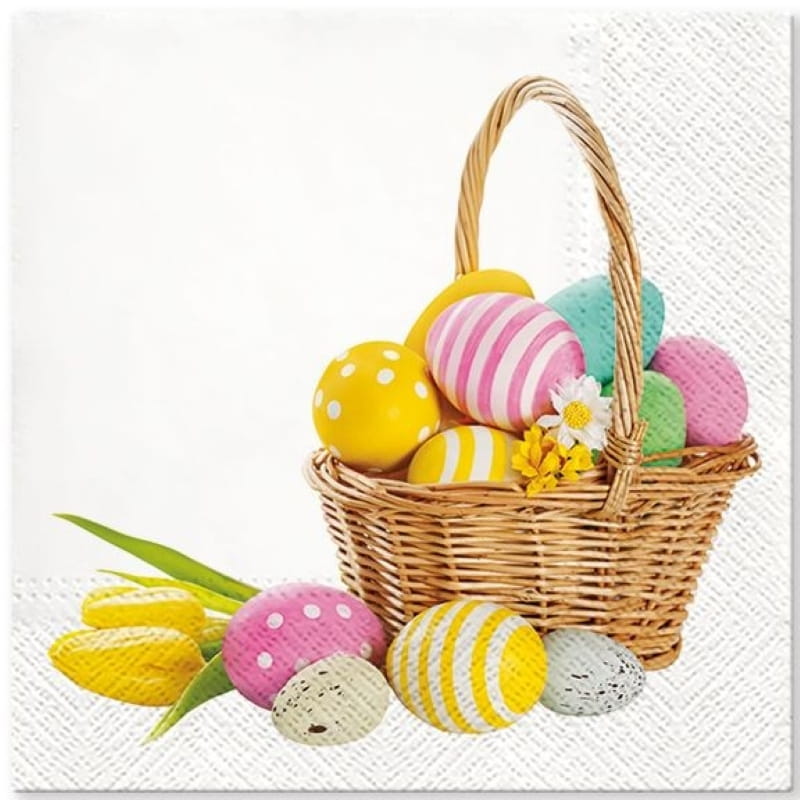 Serwetka do Decoupage 33x33cm - Basket of Joy #1