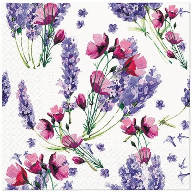 Serwetka do Decoupage 33x33cm - Lavender  #1
