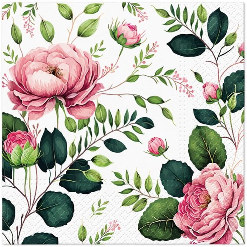 Serwetka do Decoupage 33x33cm - Noble Roses #1
