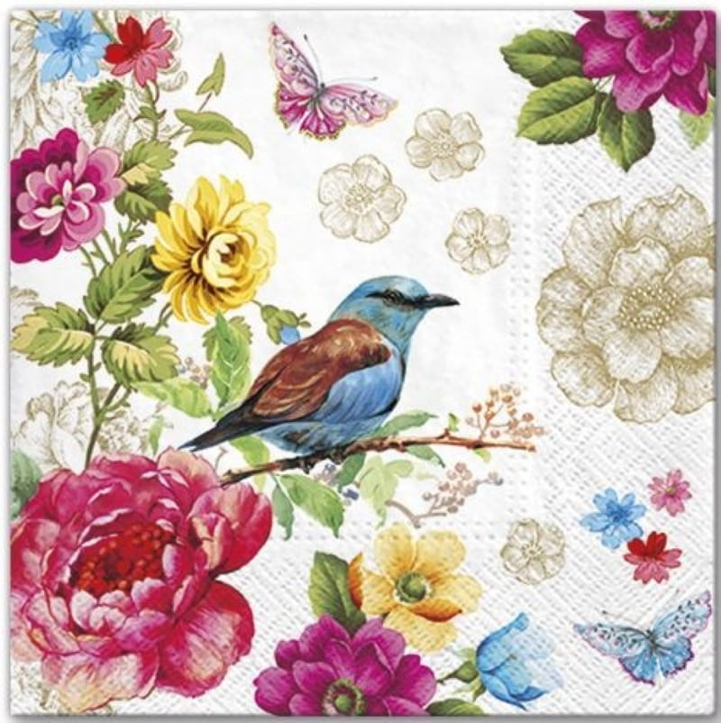 Serwetka do Decoupage 33x33cm - Bird of Paradise #1