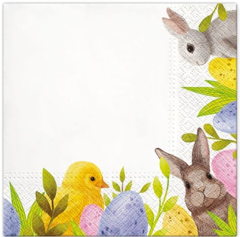 Serwetka do Decoupage 33x33cm - Bunny Corner #1