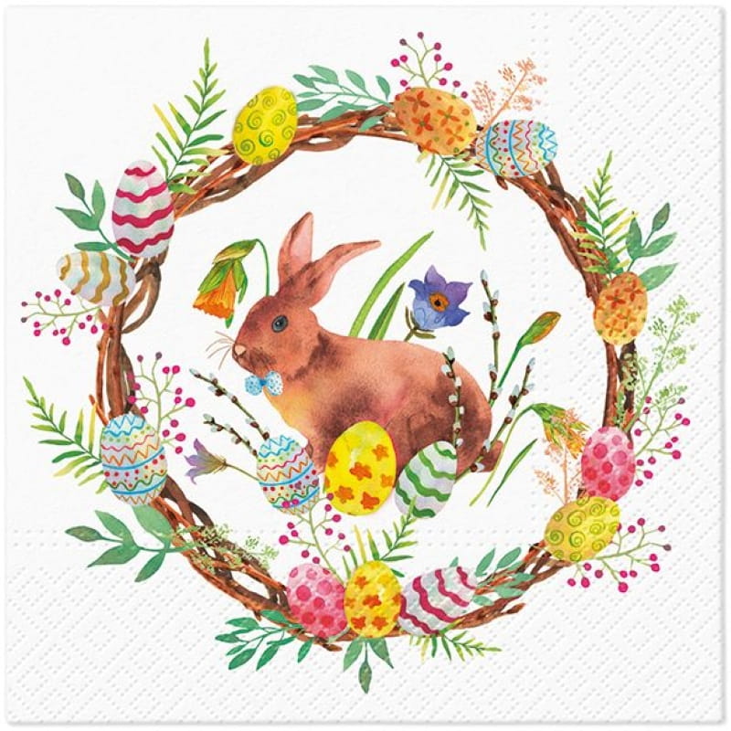 Serwetka do Decoupage 33x33cm - Easter Tulip #1