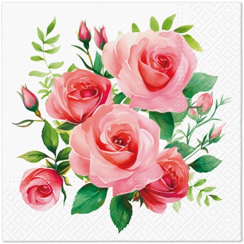 Serwetka do Decoupage 33x33cm - Bouquet Of Roses #1