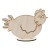 Drewniana ozdoba kura na podstawce #1