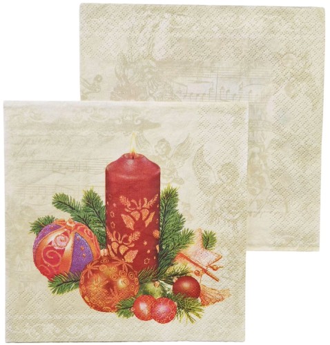 Serwetka do Decoupage 33x33cm - Stroik Świąteczny #1