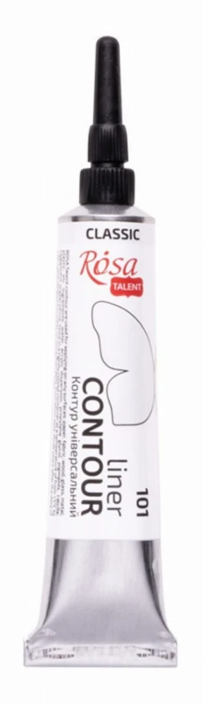 Farba akrylowa konturowa Rosa Talent 20ml Biała #1