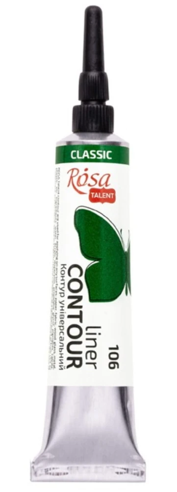 Farba akrylowa konturowa Rosa Talent 20ml Zielona #1