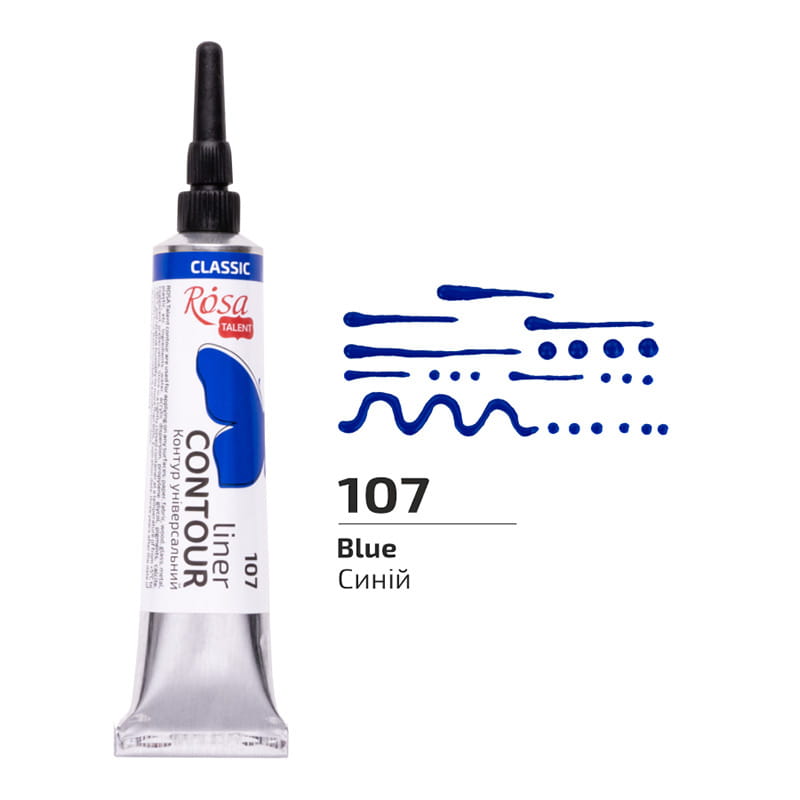 Farba akrylowa konturowa Rosa Talent 20ml Niebieska #2