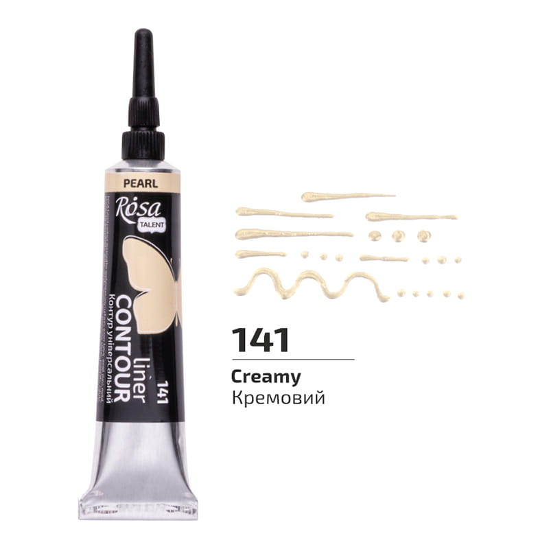 Farba akrylowa konturowa Rosa Talent 20ml Perłowa Kremowa #2