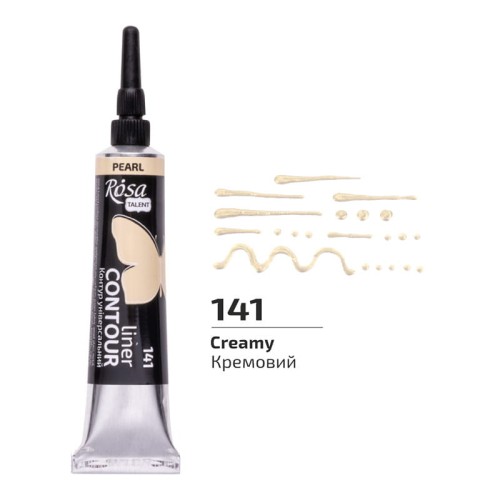 Farba akrylowa konturowa Rosa Talent 20ml Perłowa Kremowa #2