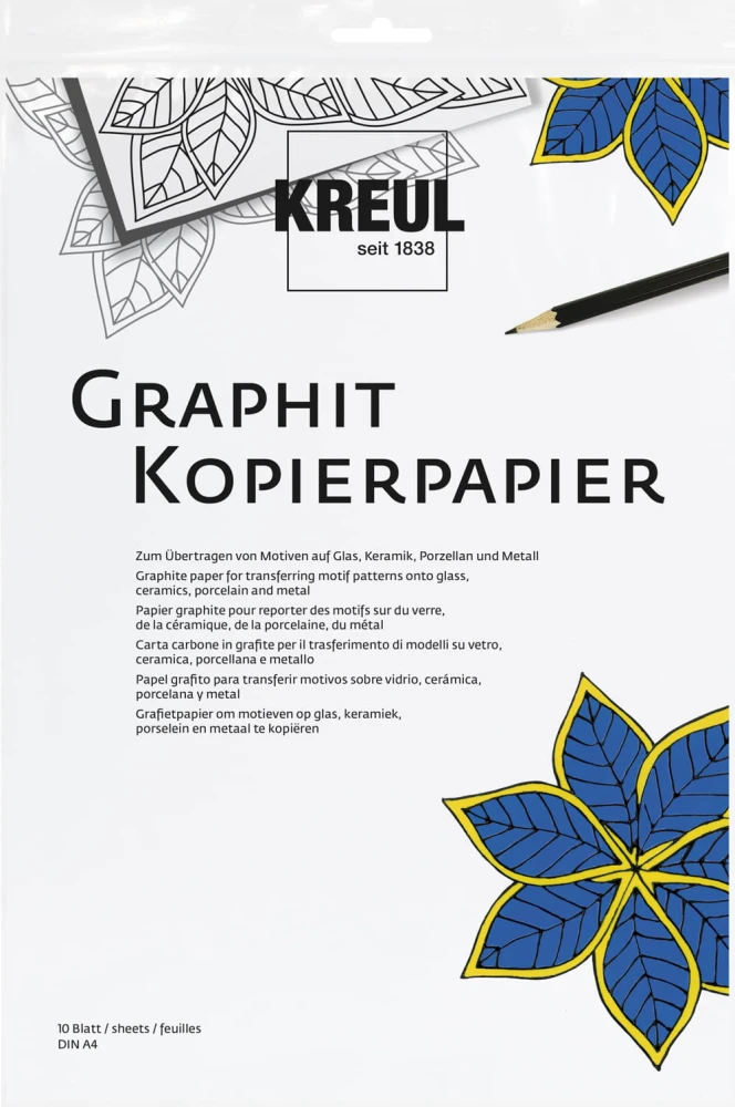 Grafitowy papier kopiujący na szkle i porcelanie - kalka A4 #2