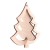 Drewniana zawieszka choinka 3D choinki decor 9cm #1