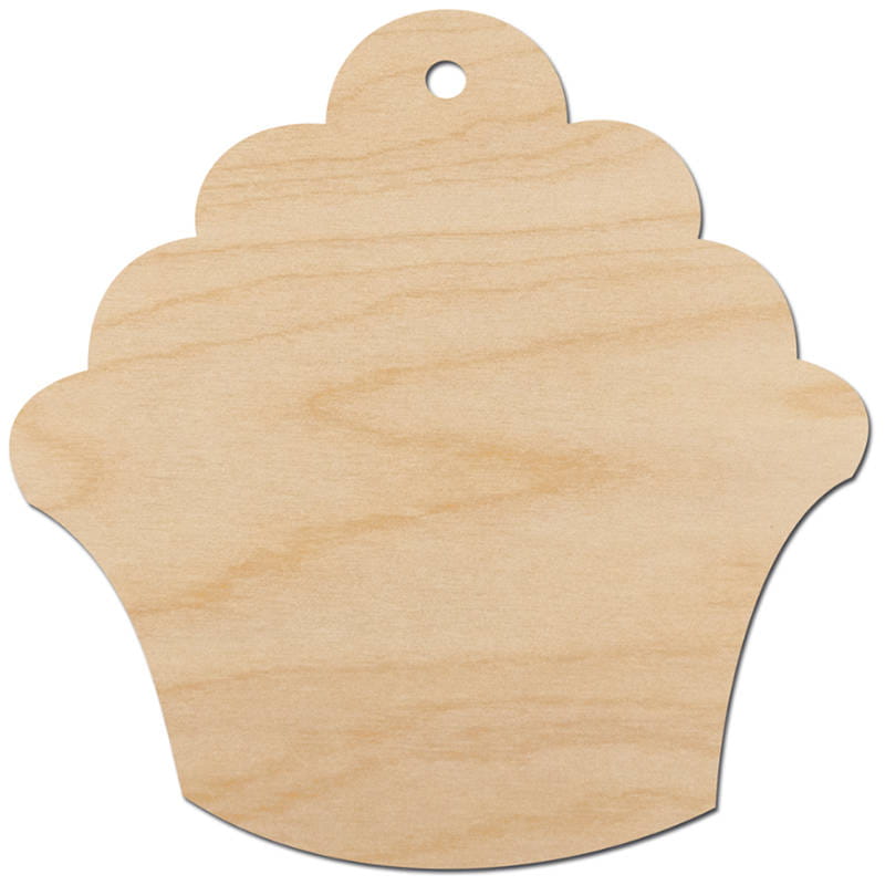 Drewniana ozdoba zawieszka Muffinka Decor #1