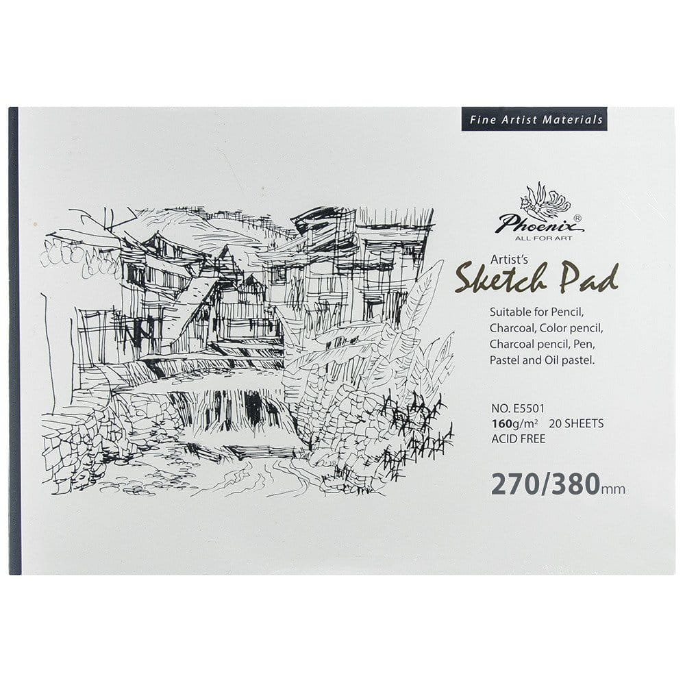 Szkicownik Sketch Pad Phoenix 160 g - 270x380 mm, 20 arkuszy #1