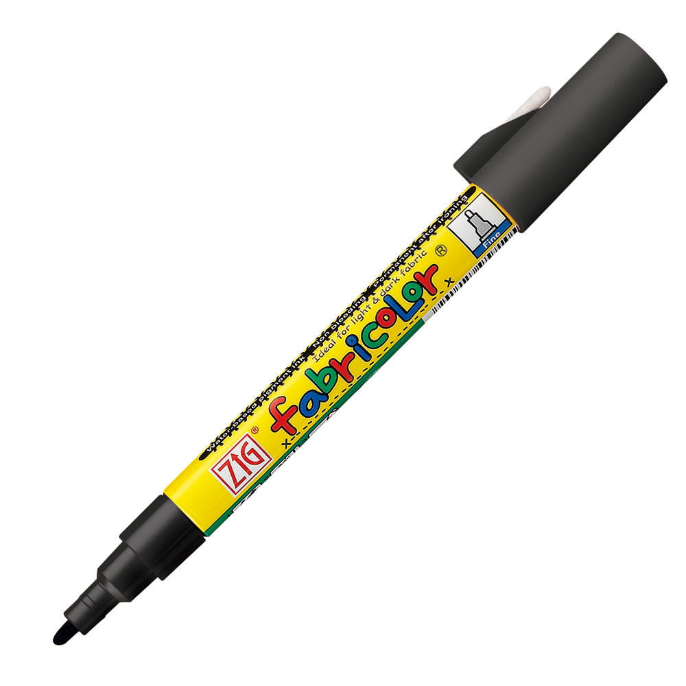 Pisak do tkanin Fabricolor 2mm - Czarny marker