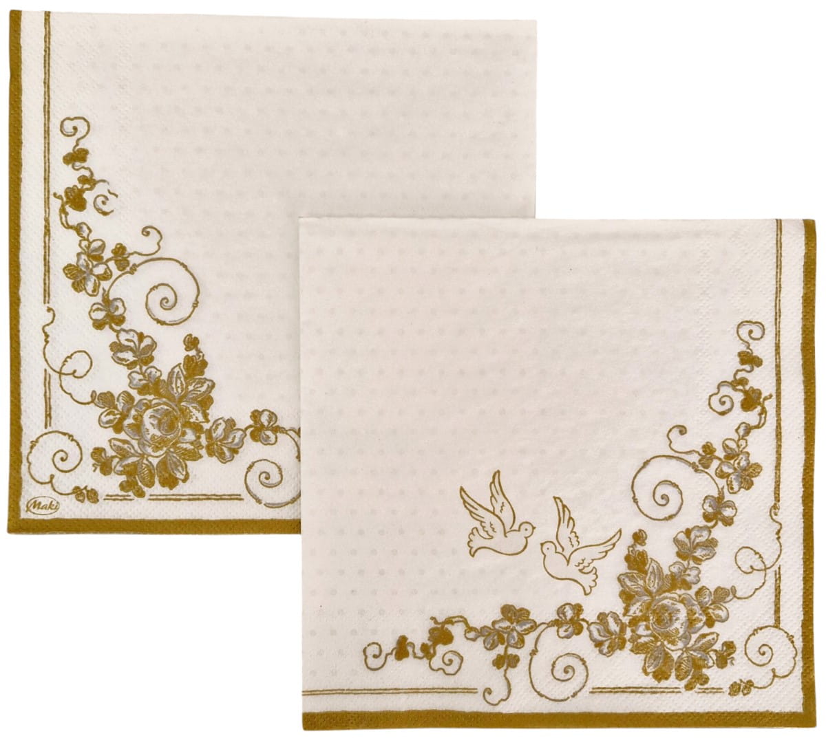 Serwetka do Decoupage 33x33cm - Złoty ornament